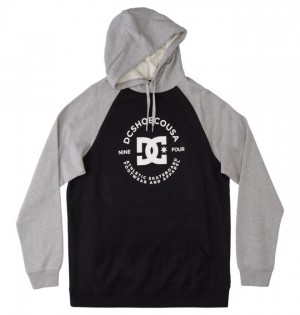 DC DC Star Pilot Men's Sweatshirts Black / Grey | BPNSFEZ-63